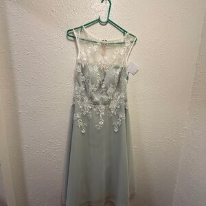 Dessy Collection Celadon Dress
